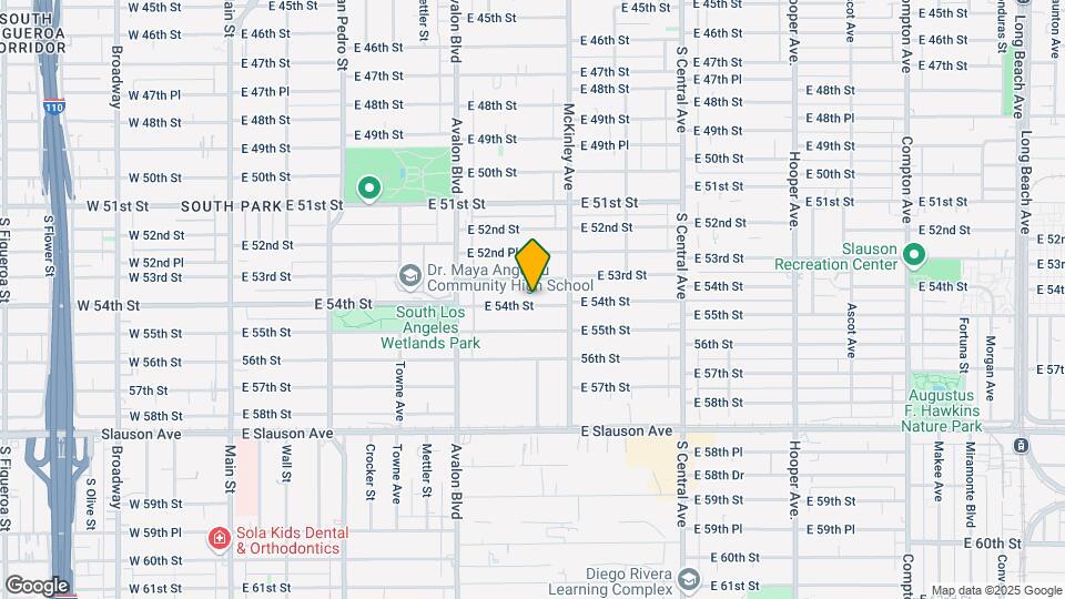 725-727 E 54th St Map and Location Details