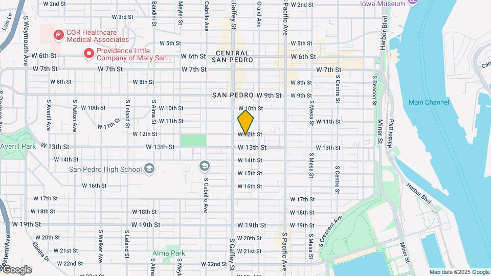 651 W 12th St Map and Location Details