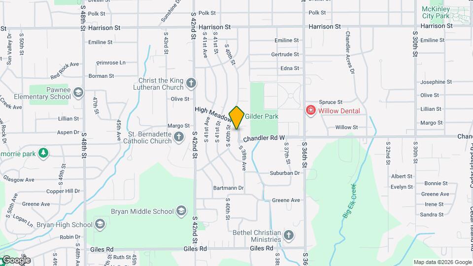 7612 S 39th Ave Map and Location Details