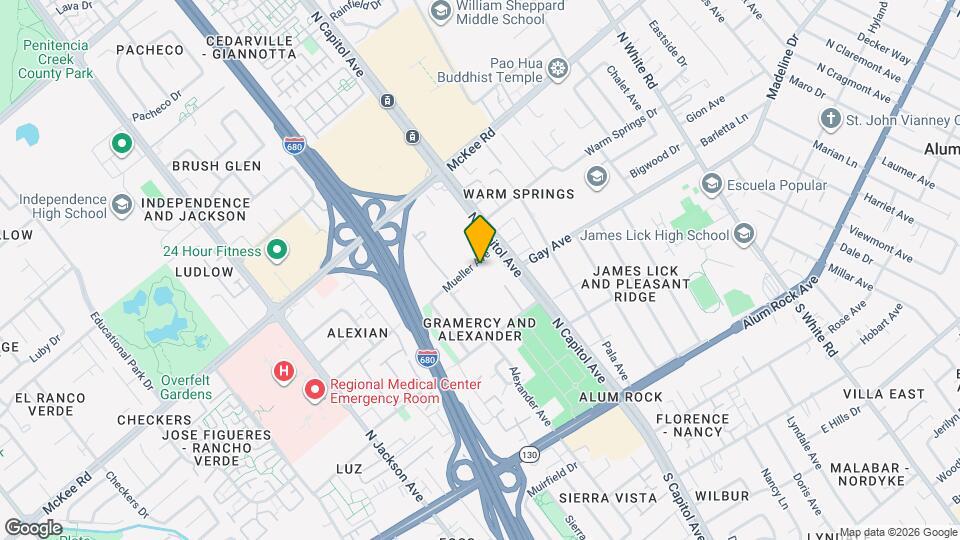 2626-2654 Mueller Ave Mapa y Detalles de la Ubicación