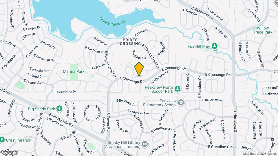 18842 E Chenango Pl Map and Location Details