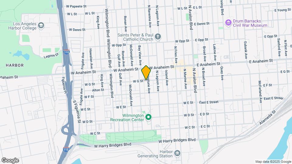 604 W G St Map and Location Details
