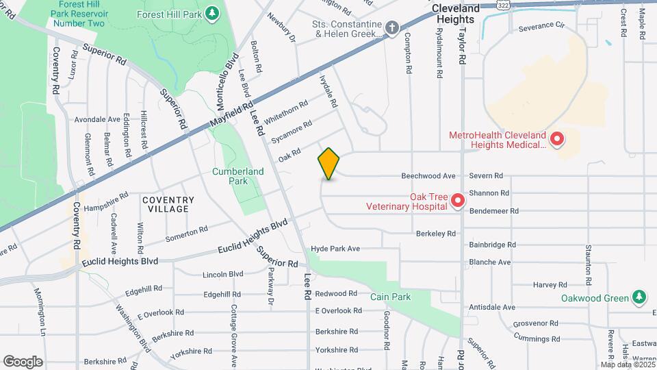 3238 Euclid Heights Blvd Map and Location Details