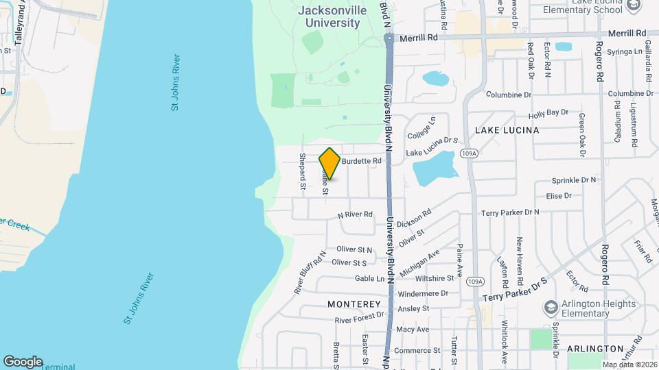 2133 Doane St Map and Location Details