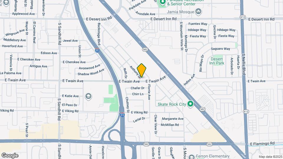 4342 E Twain Ave Map and Location Details