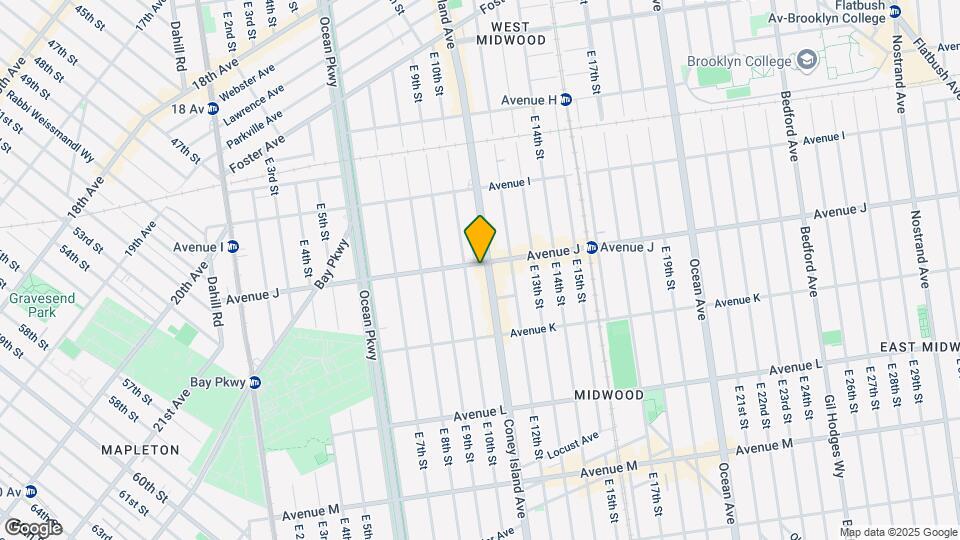 1014 Avenue J Mapa y Detalles de la Ubicación