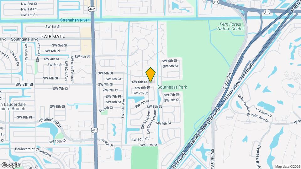 640 SW 51st Ave Map and Location Details