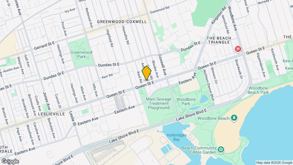 1558 Queen St E Map and Location Details