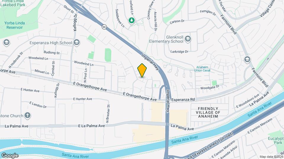 5485 E Willow Woods Ln Map and Location Details