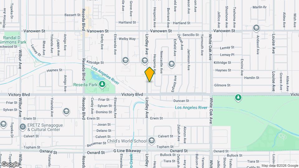 6438 Lindley Ave Map and Location Details