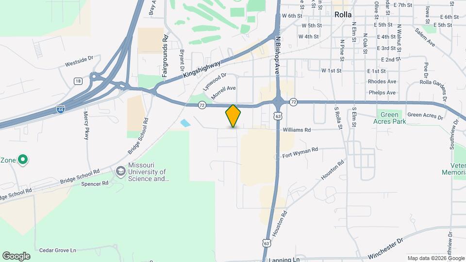 1101 Strobach St Map and Location Details