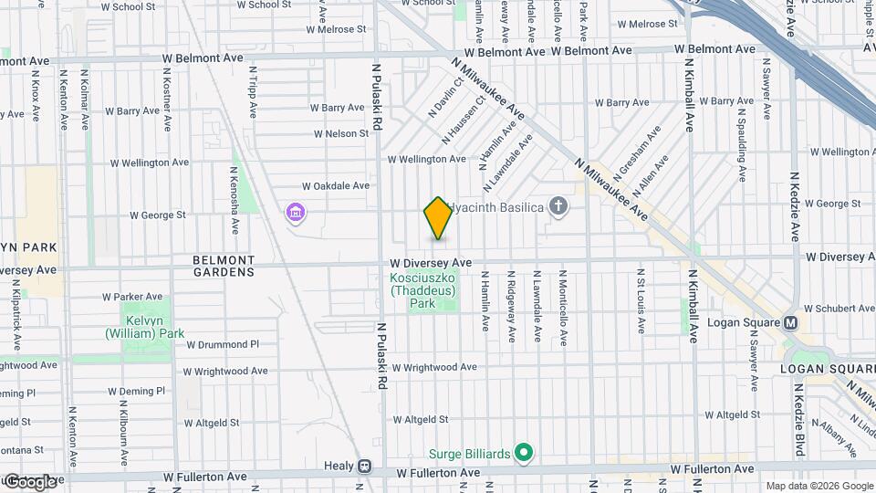 2821 N Springfield Ave, Unit 2 Map and Location Details