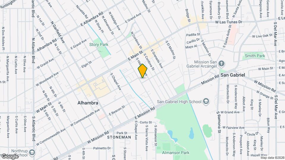 216 S Almansor St Map and Location Details