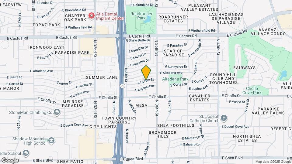 3515 E Cortez St Map and Location Details