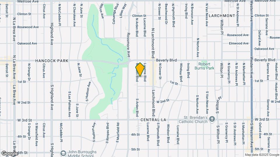 132 N Arden Blvd Map and Location Details