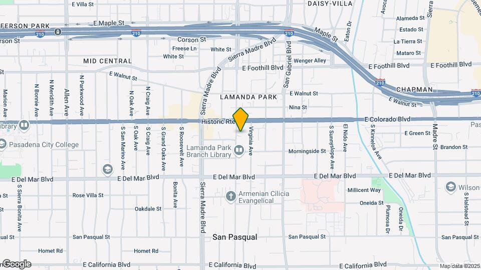 58 S Altadena Dr Map and Location Details
