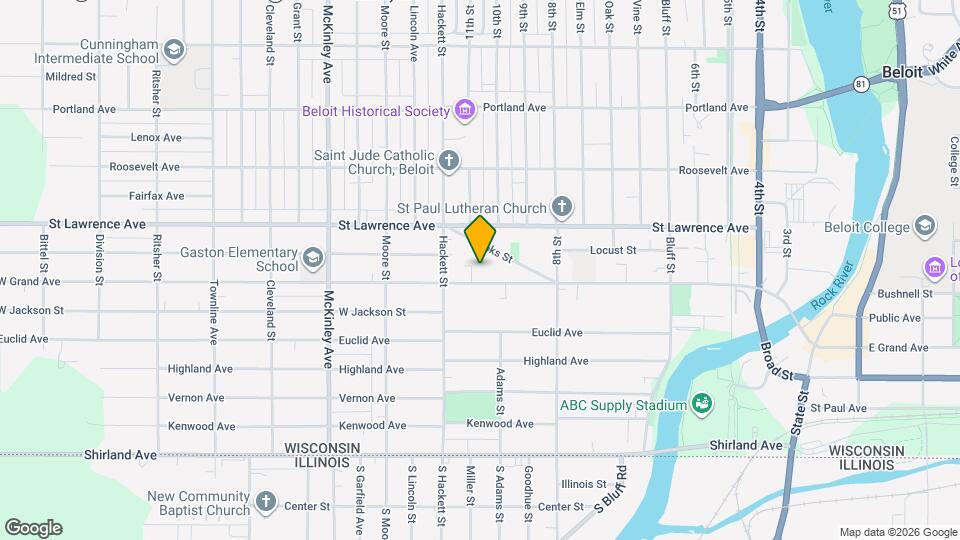 921 W Grand Ave Map and Location Details