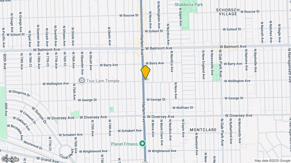 7166 W Wellington Ave Map and Location Details