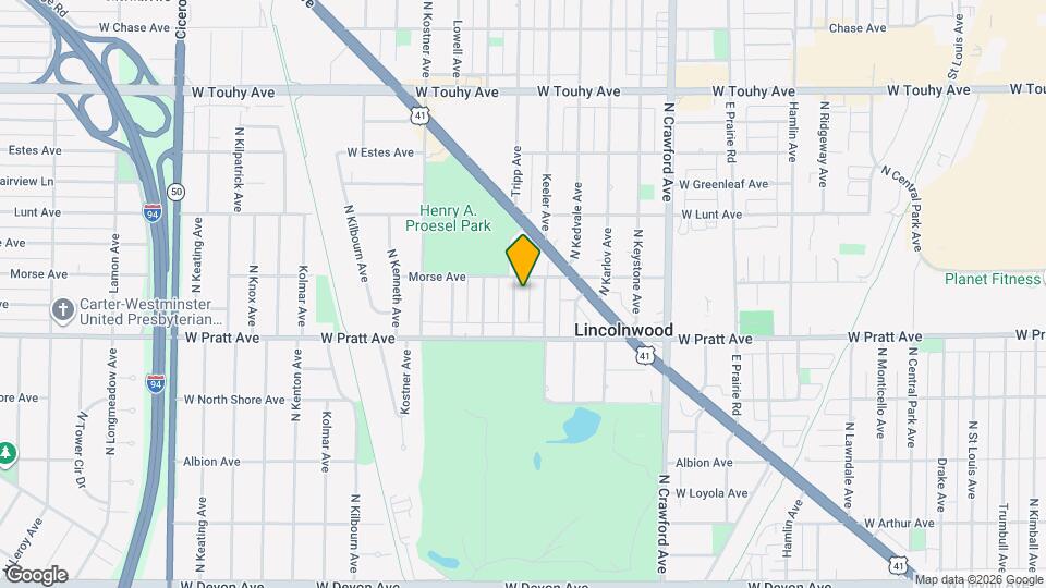 6843 Tripp Ave Map and Location Details