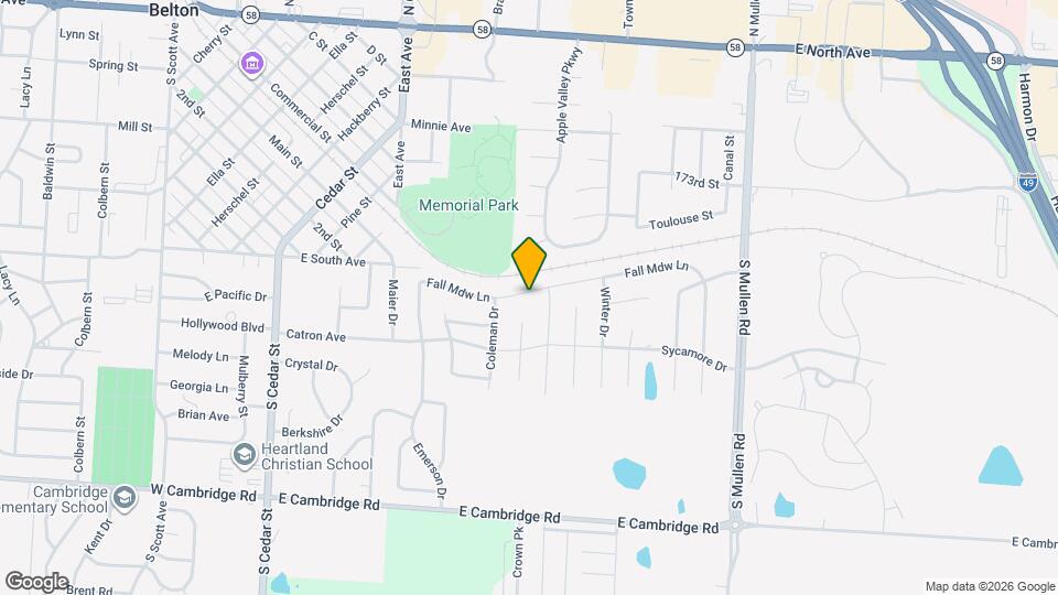 631 Fall Mdw Ln Map and Location Details