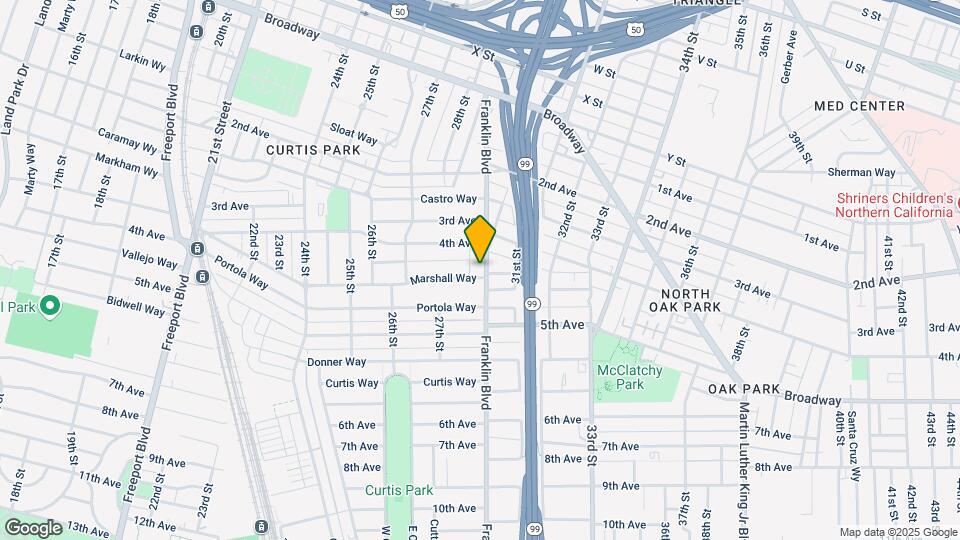 2924 Franklin Blvd Map and Location Details