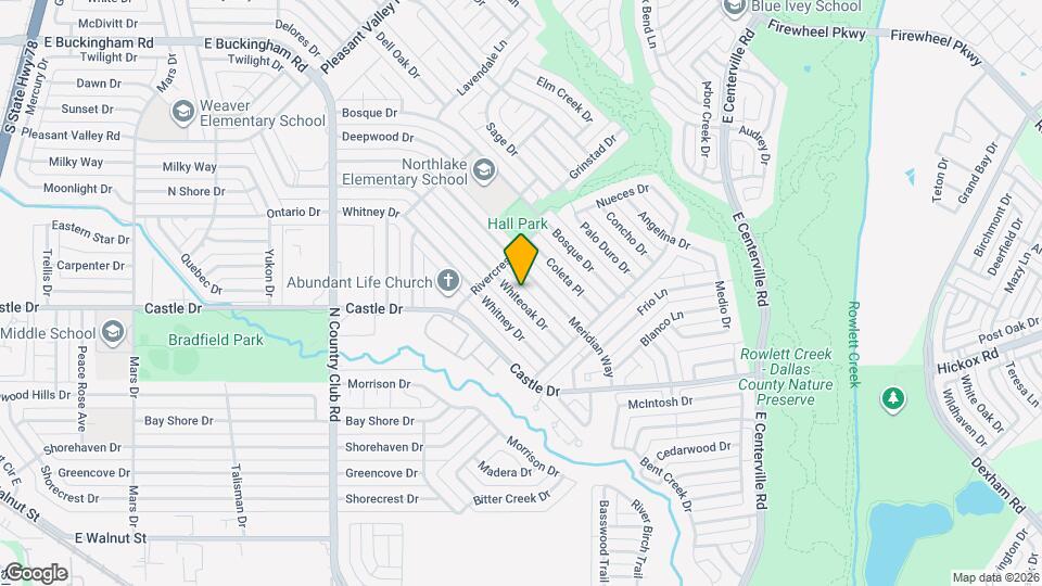 1821 Whiteoak Dr Map and Location Details