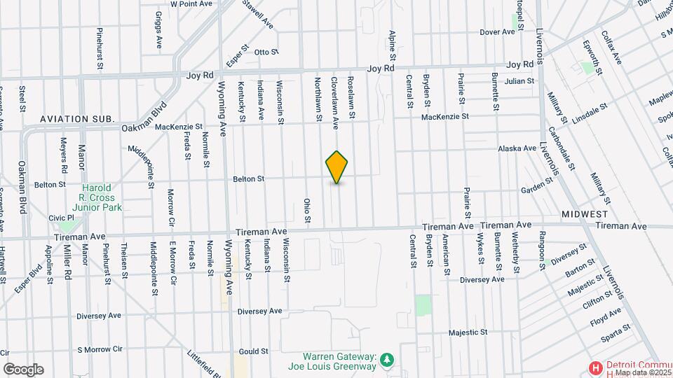 8123 Cloverlawn St Map and Location Details