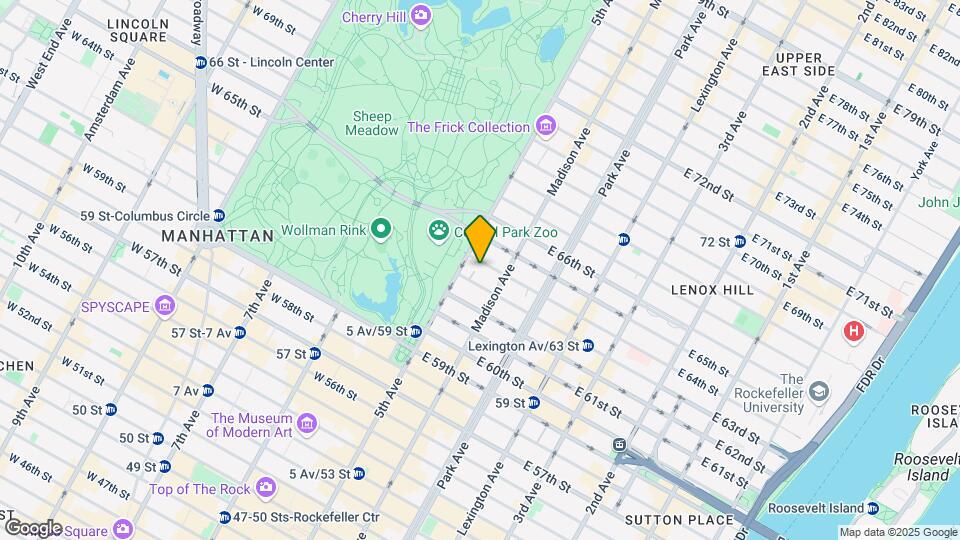 4 E 64th St Map and Location Details