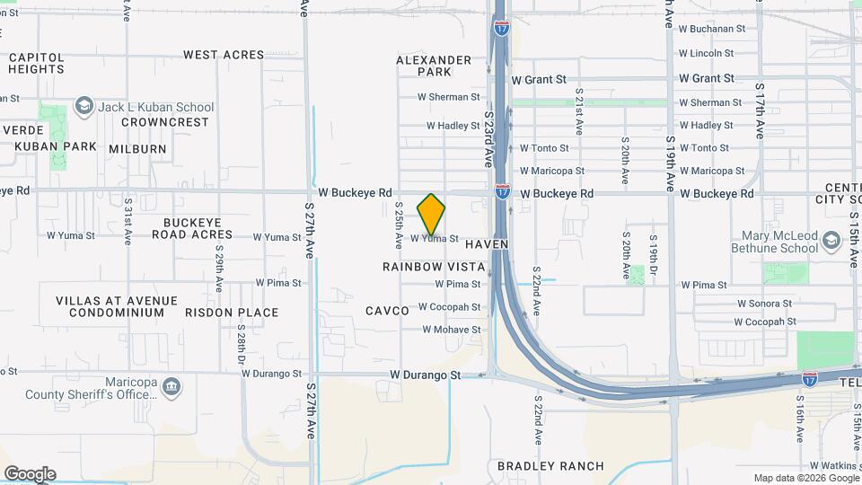 2413 W Yuma St Map and Location Details