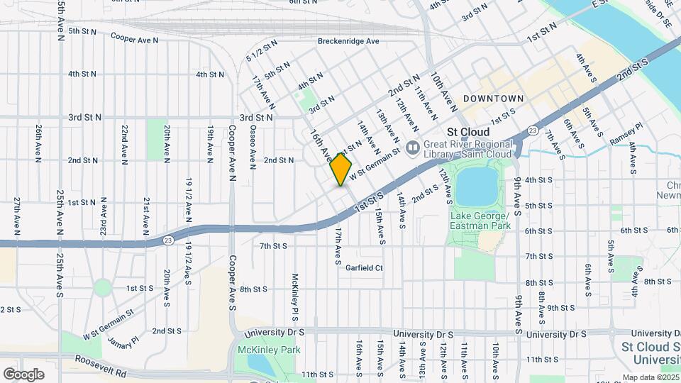 1604 W Saint Germain St Mapa y Detalles de la Ubicación