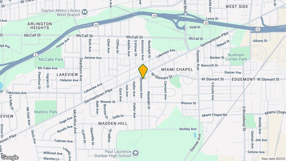 918 Dennison Ave Map and Location Details