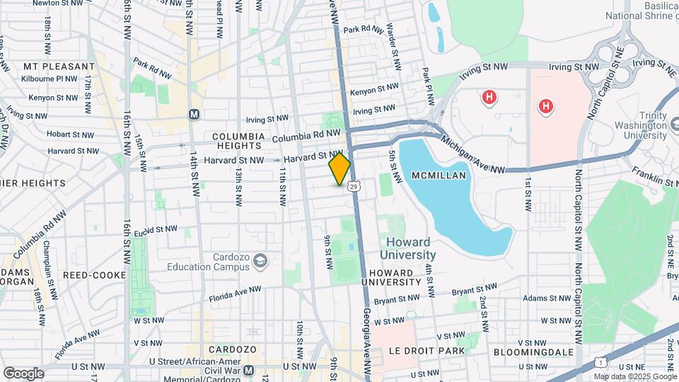 725 Fairmont St NW Map and Location Details