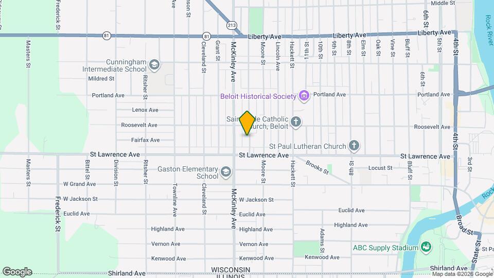 732 Garfield Ave Map and Location Details