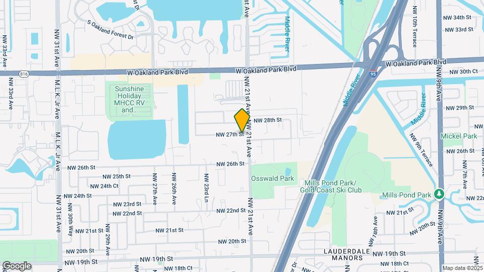 2120 NW 27th St, Unit EAST Map and Location Details
