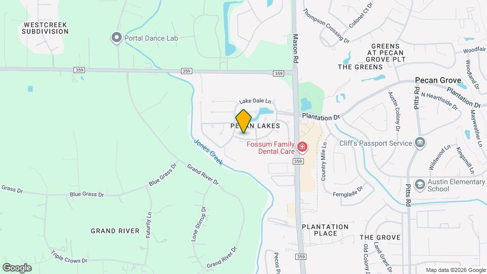 1819 Misty Falls Ln Map and Location Details