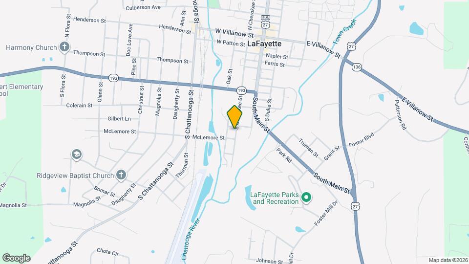 604 S Cherokee St Map and Location Details