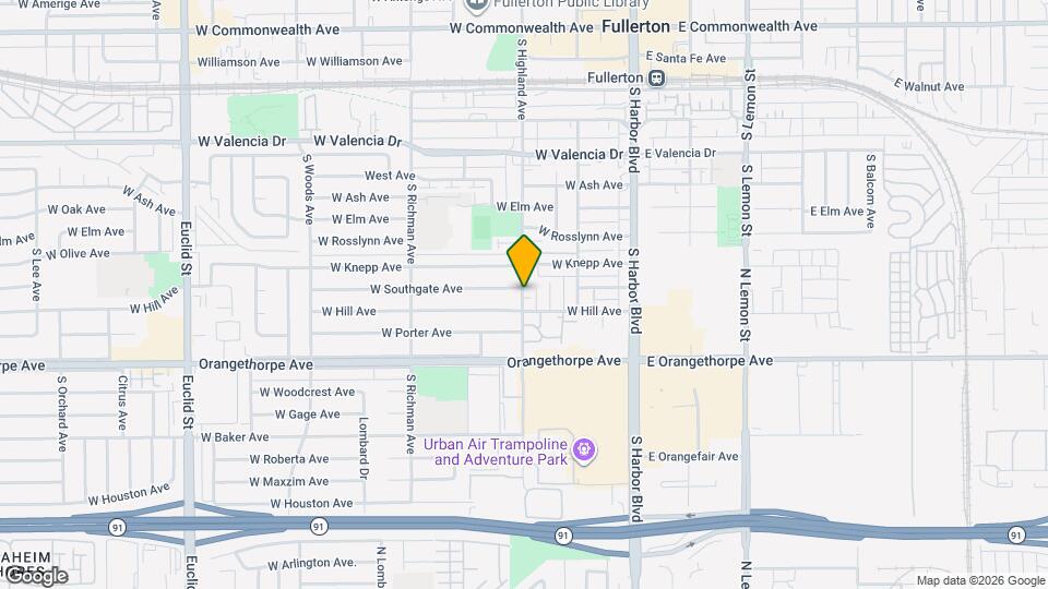 1004 S Highland Ave Map and Location Details
