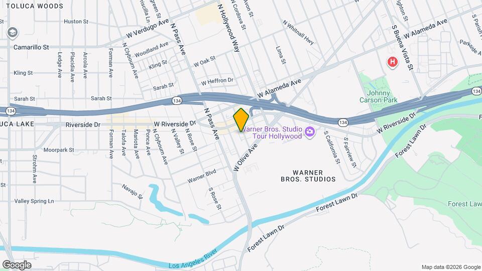 133 N Kenwood St, Unit Burbank Media District Map and Location Details