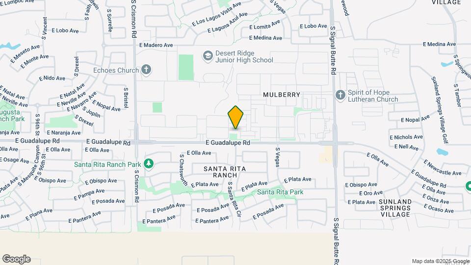 2734 S Santa Rita Map and Location Details