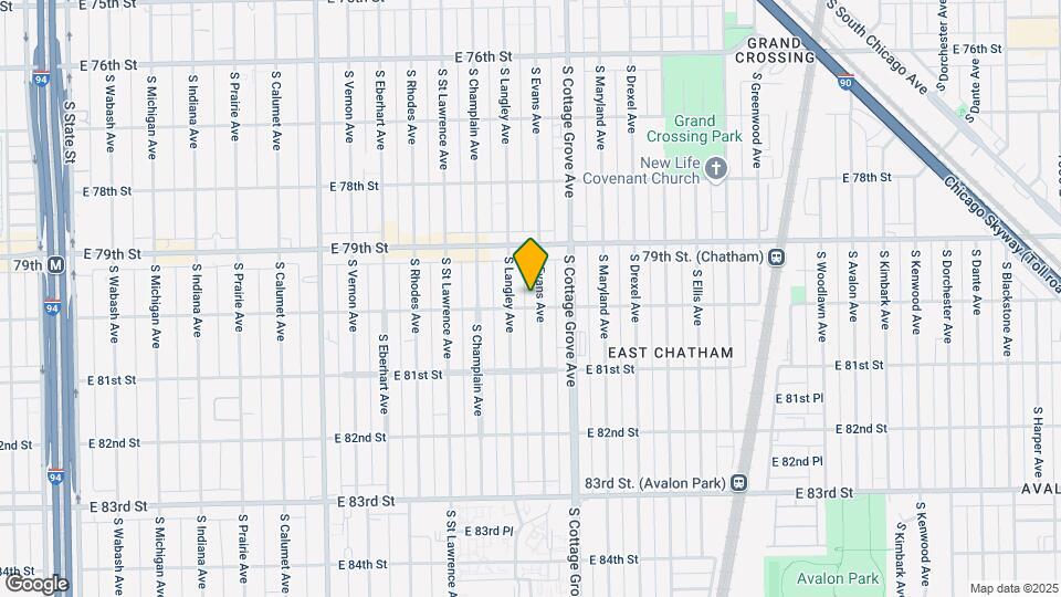 7952 S Evans Ave-Unit -2 Mapa y Detalles de la Ubicación
