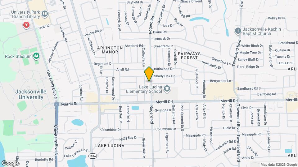 2920 Rogero Rd Map and Location Details