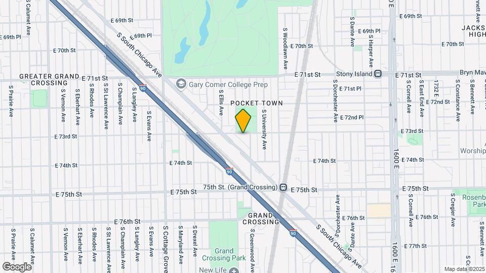 1045 E 73rd St Map and Location Details