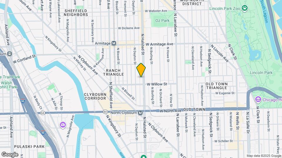 1816 N Halsted St Map and Location Details