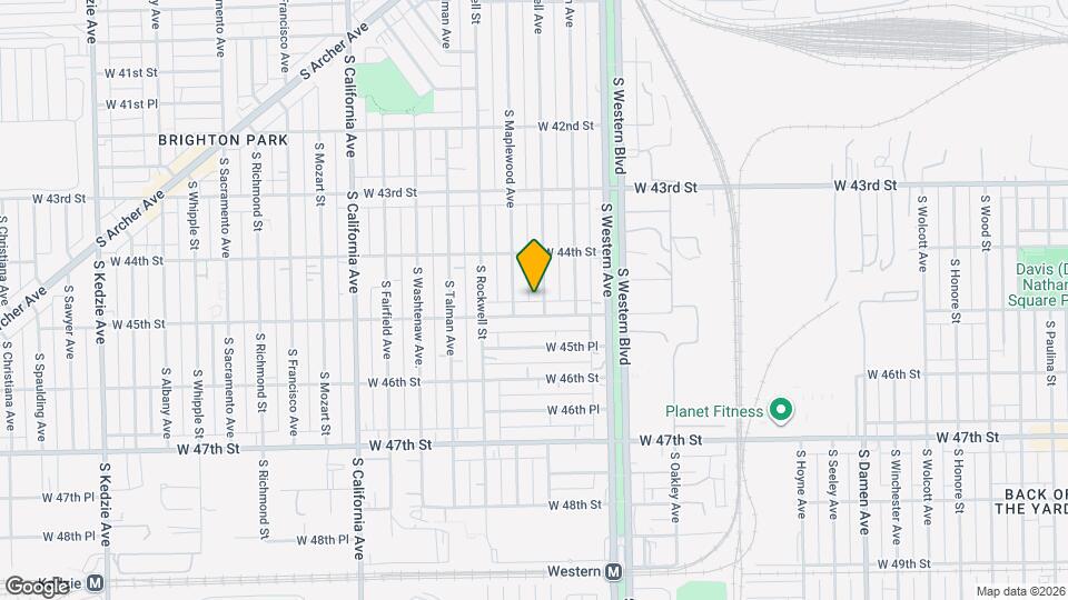 4444 S Campbell Ave Map and Location Details