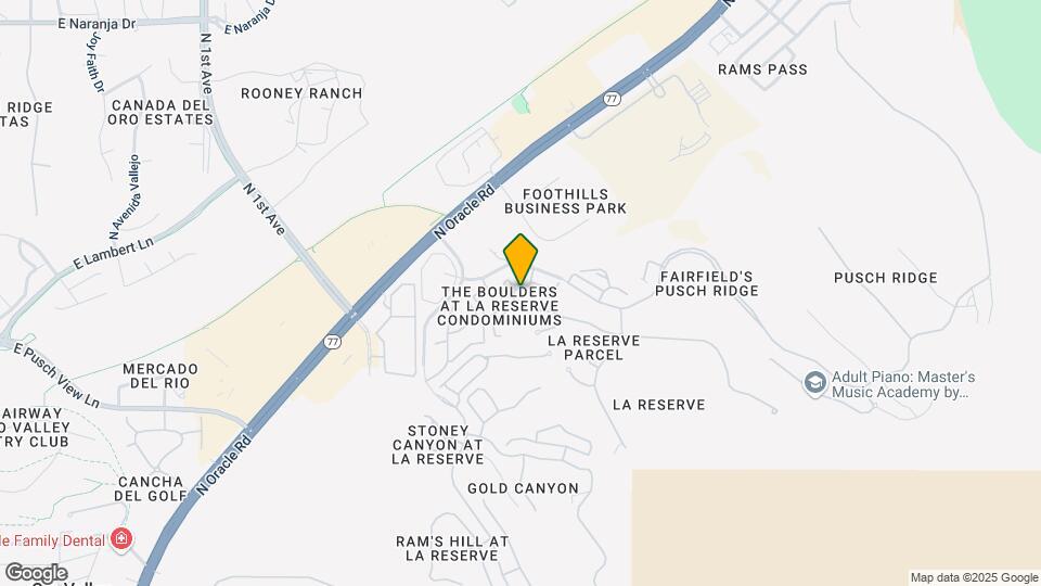 1500 E Pusch Wilderness Dr Map and Location Details