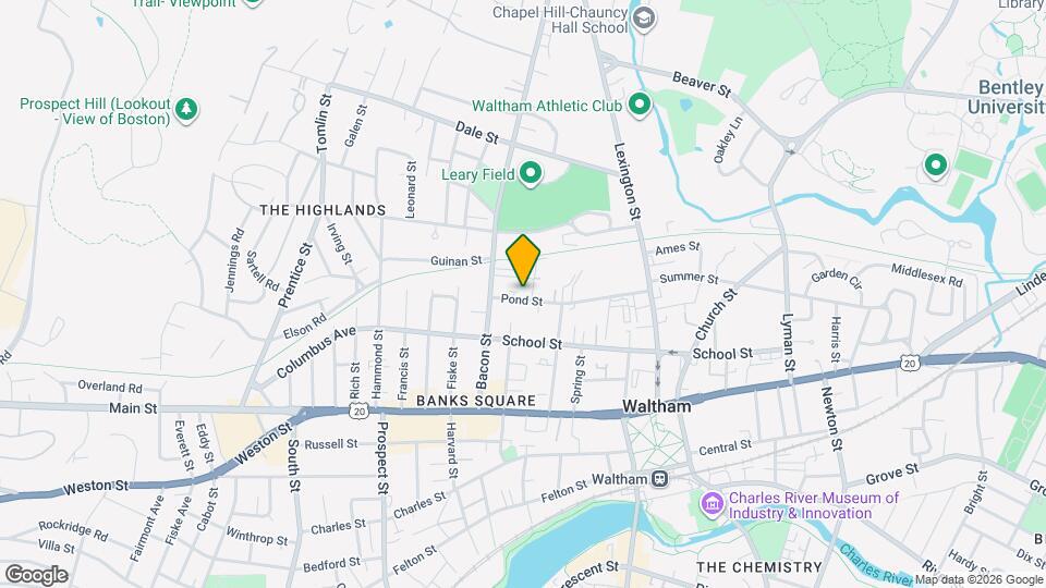 107 Pond St Map and Location Details