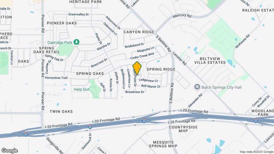 4642 Elm Point Dr Map and Location Details