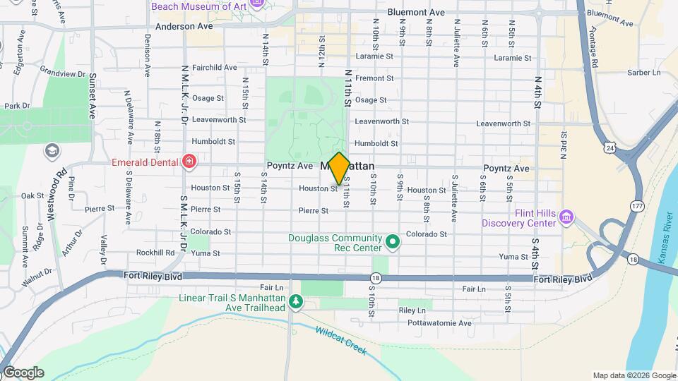 1125 Houston St Map and Location Details