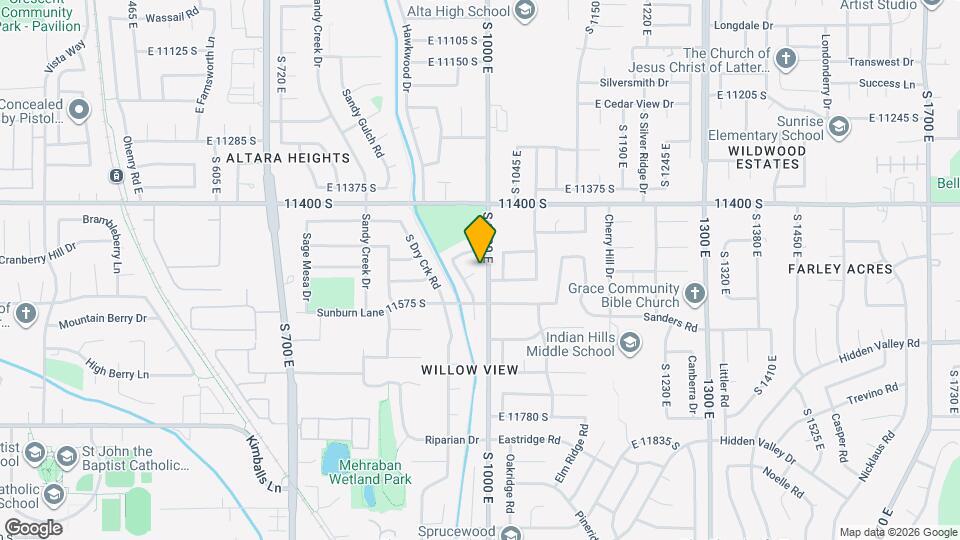 983 E Dry Gulch Cir Map and Location Details