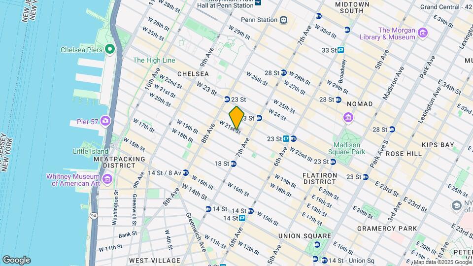 220 W 21st St Mapa y Detalles de la Ubicación